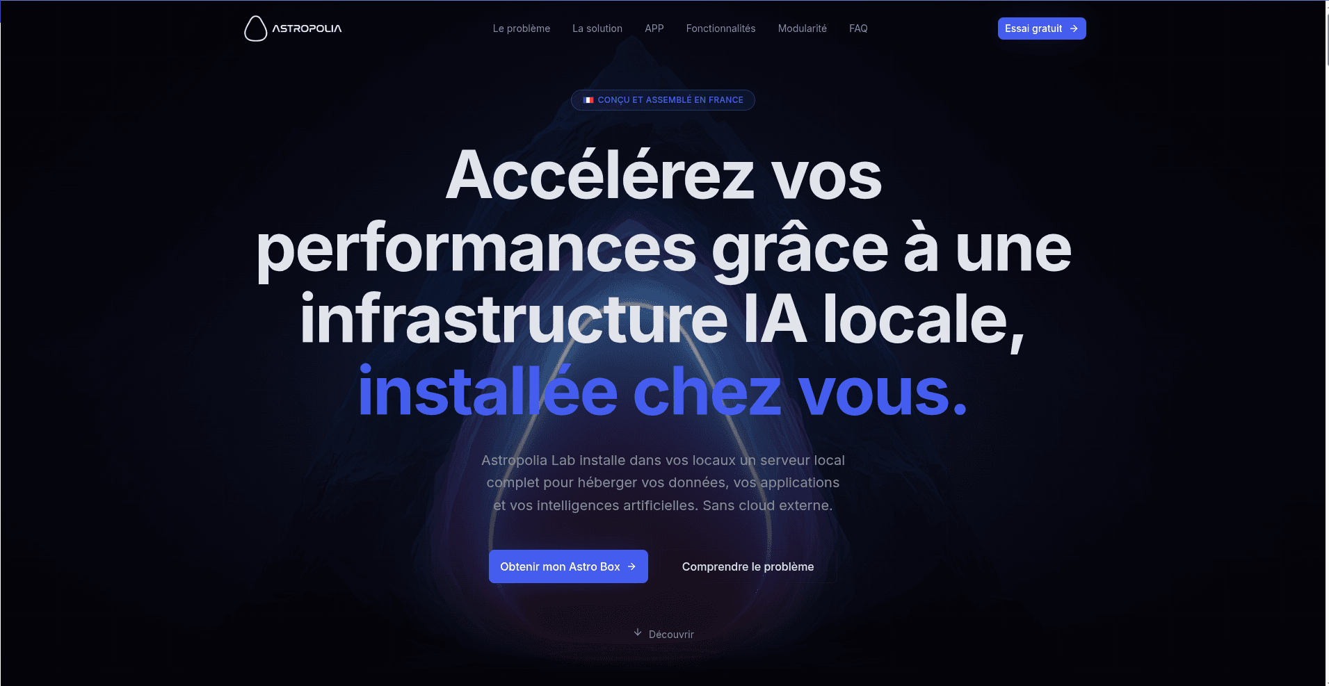 Réalisation de site internet: Astropolia